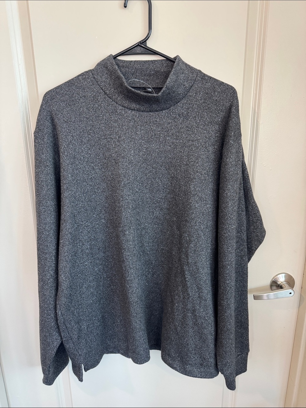 NWOT Men's Charcoal Gray Mock Neck Sweater